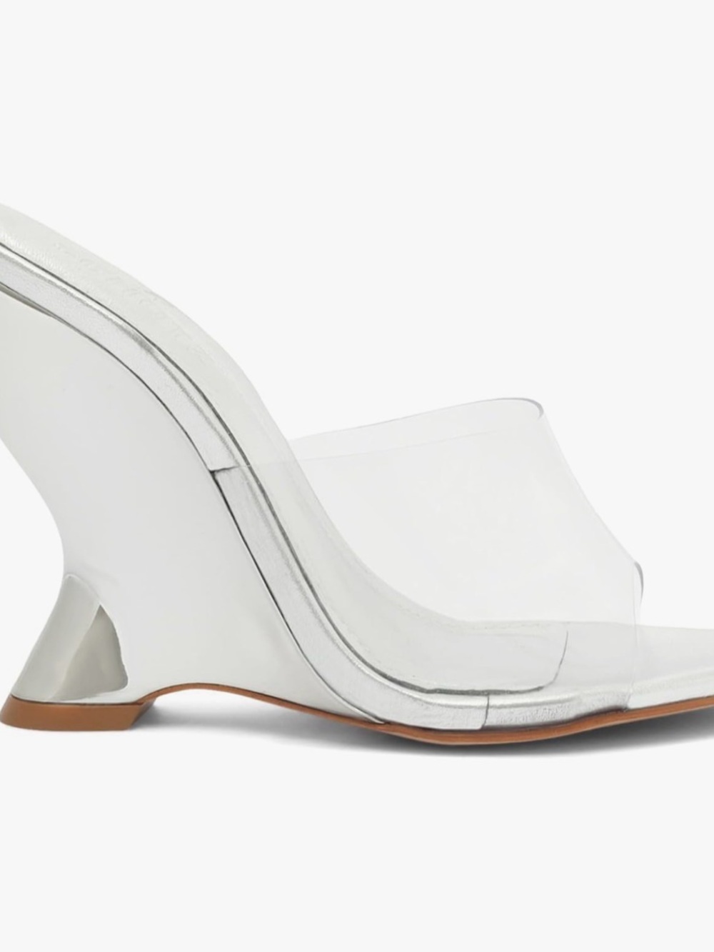 SCHUTZ White Clear Wedge Sandal *NIB*